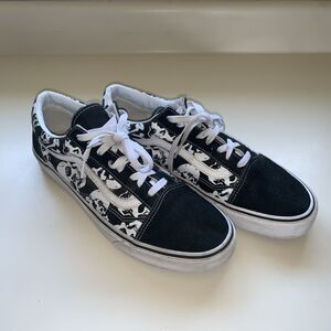 Vans Classic Skulls Black Low Top Shoes Sneakers Mens Size 12